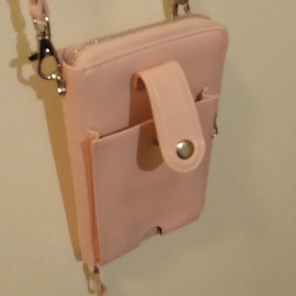 Pink & Silver Multi-Function Wallet/Crossbody - Picture 8 of 15